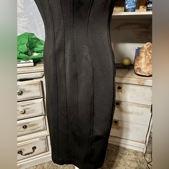 Tommy Hilfiger Classic Black Midi Dress size 6 black tie - Picture 5 of 10